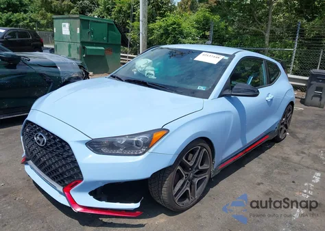 2022 Hyundai Veloster N из США, поврежденный, VIN KMHT36AH7NU014310